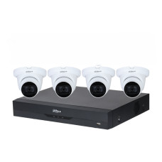 Dahua 5MP AHD DVR Kit with 8 Channel 4K DVR 2TB HDD and 4 x Dahua 5MP WDR HDCVI IR Turret Camera with Starlight 