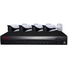 Honeywell 4 Channel NVR Unit with 2TB Hard Drive and 4 x 2.1MP Bullet Cameras 