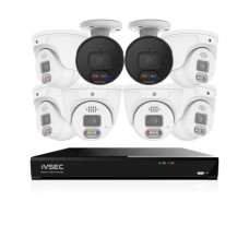 IVSEC 8MP 4K AI 2TB 8CH 6x850D + 2x850B Cameras UHD NVR CCTV Security System (8x8)