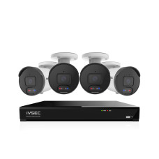 IVSEC 8MP 4K AI 2TB 8CH 4x850B Bullet Cameras UHD NVR CCTV Security System (8x4)