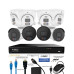 IVSEC 8MP 4K AI 2TB 8CH 4x850B + 4x850D Cameras UHD NVR CCTV Security System (8x8)