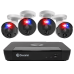 Swann Enforcer™ 8 Ch 4 Red & Blue Flashing Lights Camera 4K Ultra HD NVR with 2TB HDD Security System