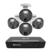 Swann 8 Channel Security System: 4K Super HD NVR-8580 with 2TB HDD & 4 x 4K Upscale NHD-875WLB Bullet Cameras