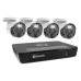Swann 8 Channel Security System: 4K Super HD NVR-8580 with 2TB HDD & 4 x 4K Upscale NHD-875WLB Bullet Cameras