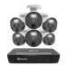  Swann 8 Channel Security System: 4K Super HD NVR-8580 with 2TB HDD & 6 x 4K Upscale NHD-875WLB Bullet Cameras