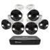 Swann 8 Channel Security System: 4K Ultra HD NVR-8580 with 2TB HDD & 6 x 4K Thermal Sensing Bullet Cameras NHD-887MSFB
