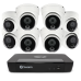 Swann 8 Channel Security System: 4K Super HD NVR-8580 with 2TB HDD & 8 x 4K NHD-888MSD True Detect Dome Cameras