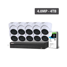 Watchguard Compact Series 10 Camera 4.0MP IP Surveillance Kit (Fixed, 4TB)  