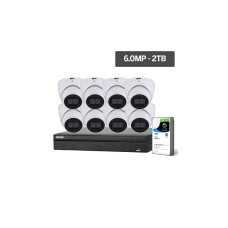 Watchguard Compact Series 8 Camera 6.0MP IP Surveillance Kit (Fixed, 2TB)